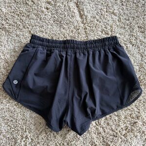 Lululemon black running shorts size 6 excellent condition hand washed